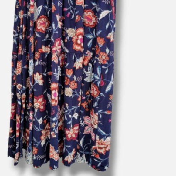 Old Navy Women's blue floral halter maxi dress - X Small - Picture 4 of 5